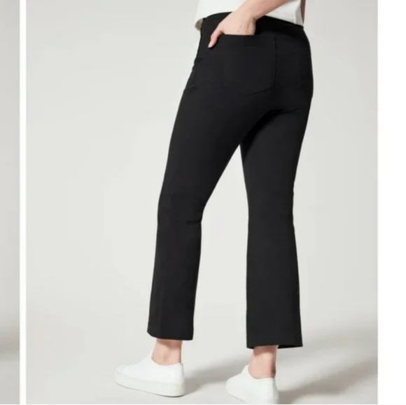 SPANX The Perfect Black Cropped Flare Pants - Picture 3 of 16
